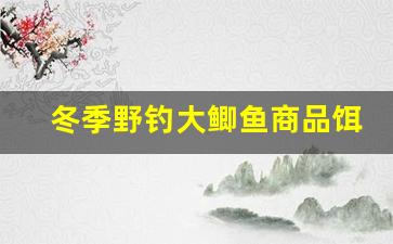 冬季野钓大鲫鱼商品饵料配方效果好(冬季野钓鲫鱼用什么饵料好)
