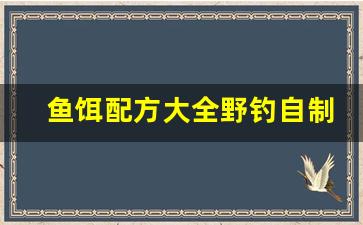 鱼饵配方大全野钓自制发酵窝料(钓鱼发酵饵料怎样发酵)