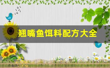 翘嘴鱼饵料配方大全(翘嘴饵料第一名)